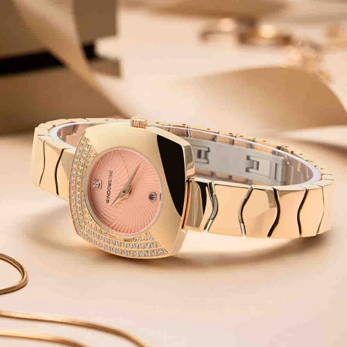 Luxury Bracelet Custom Logo Diamond Simple Elegant Stainless Steel Strap Quartz Ladies Watch
