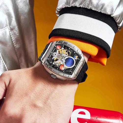 Stainless Steel Custom Logo Waterproof Orologio Uomo Montre Homme OEM ODM Mechanical Watch for Men