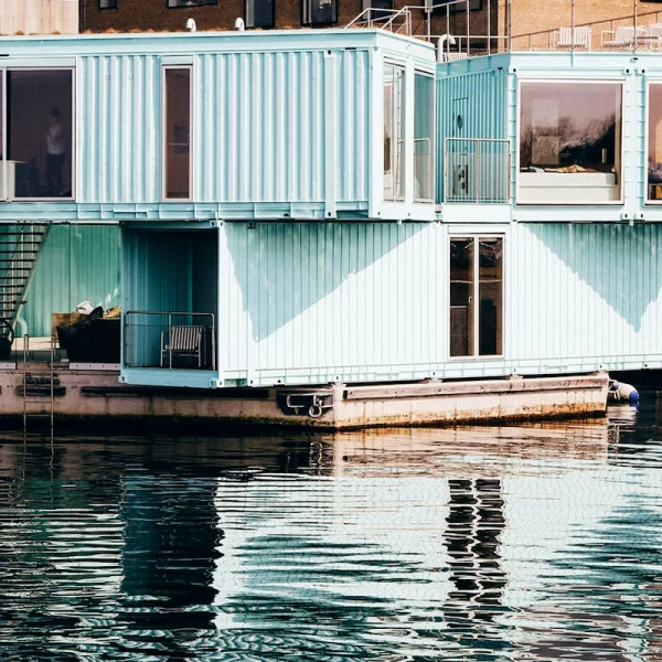 Chinese High Quality Shipping Container Home 40 Feet Luxury Prefabricated Flat Pack Container House with bathroom
