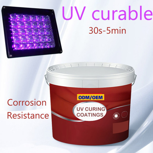 Velocidad de curado rápido y alta eficiencia de producción Recubrimiento de pinta de rodillo de cortina UV Recubrimiento de resina de curado UV Imprimador corrector de color