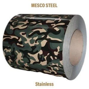 Рулон окрашенной нержавеющей стали MESCO