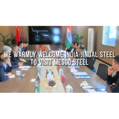 India's JINDAL Group visits MESCO STEEL for technical exchange on ZAM steel production line.