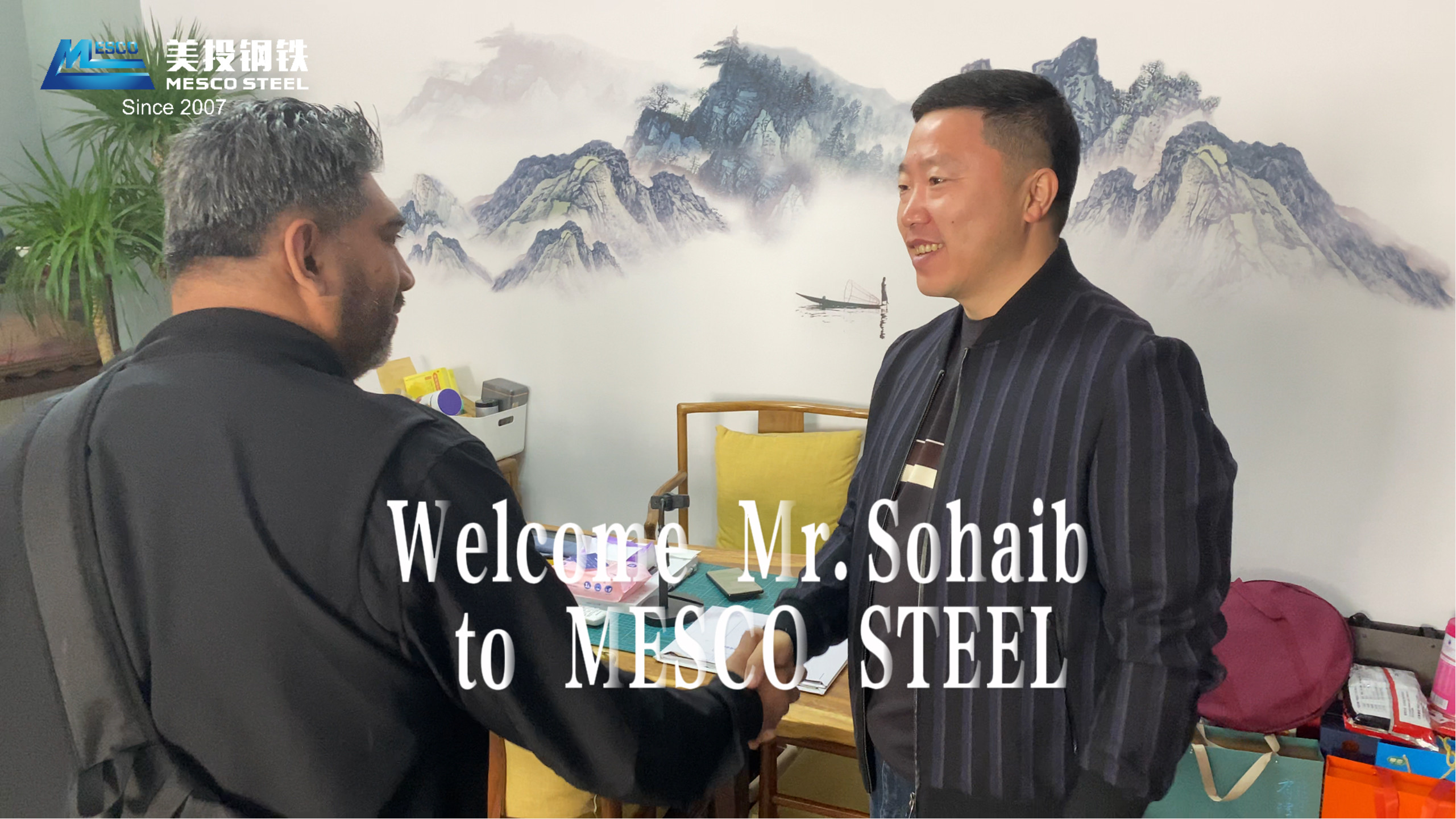 Welcome Canadian customers to visit MESCO STEEL and promote a new chapter of cooperation with Canada