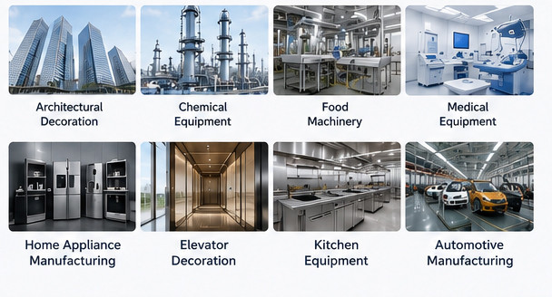 Stainless Steel Plate Applications by Industry