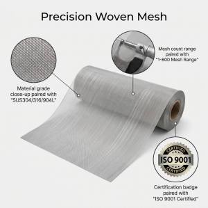 Stainless Steel Sieve - Woven Wire Mesh for Industrial Screening