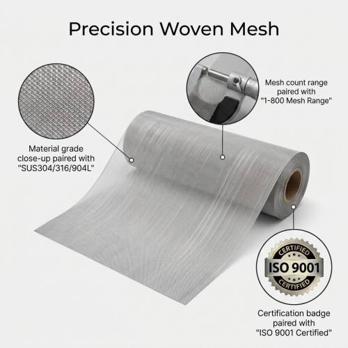Stainless Steel Sieve - Woven Wire Mesh for Industrial Screening
