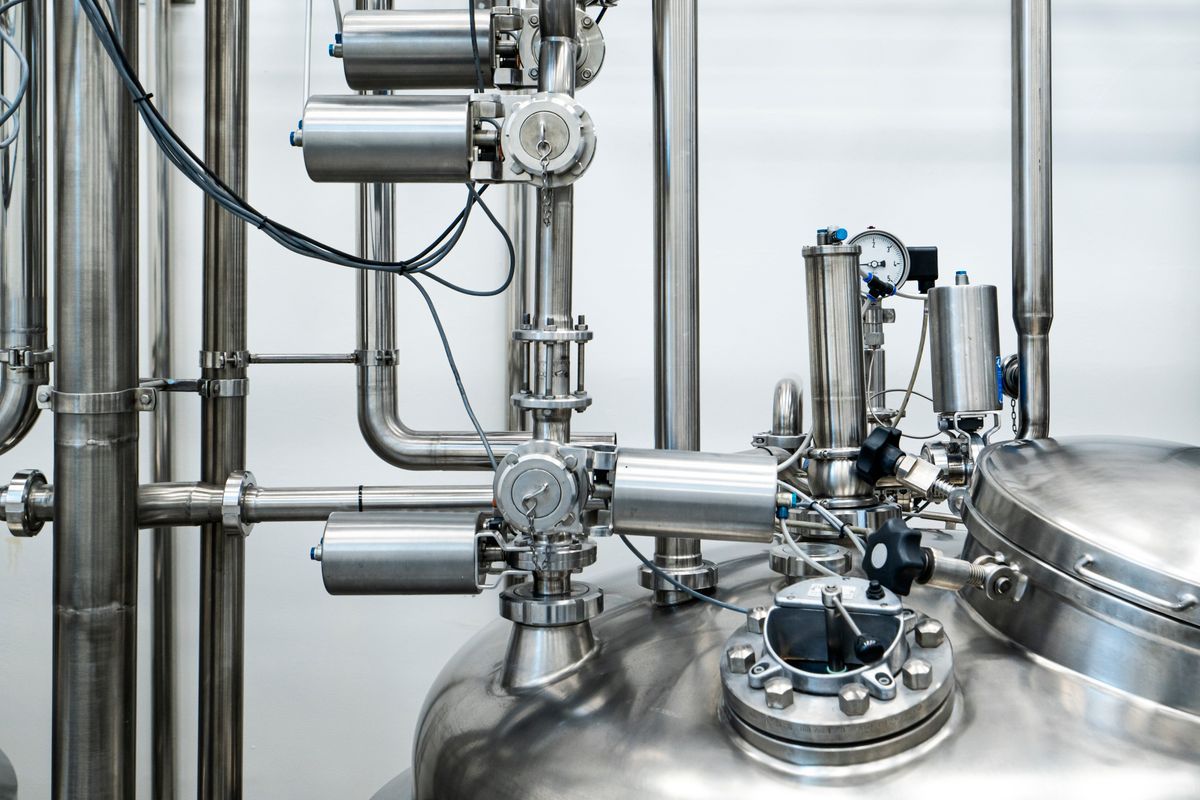 Stainless steel industrial manufacturing equipment