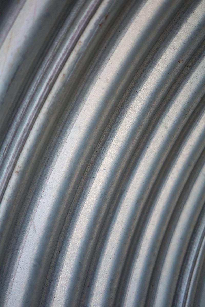 Close up of precision metal tube illustrating VCM steel substrate quality and formability