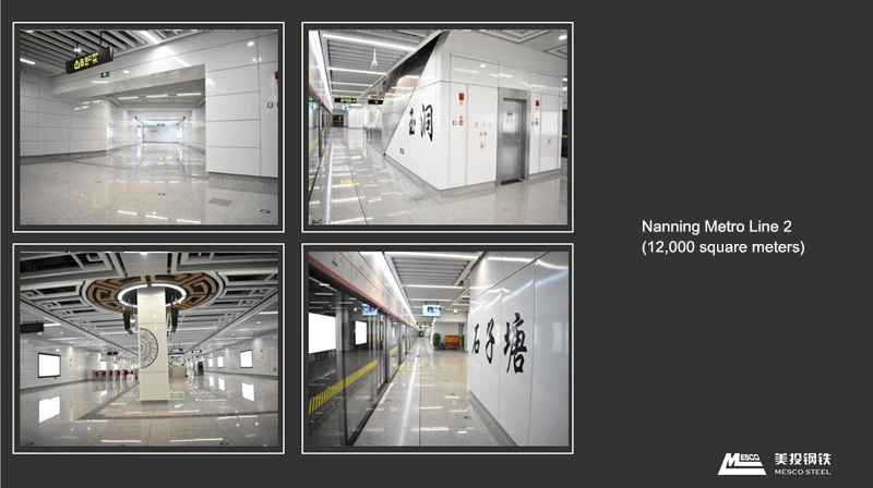 MESCO Enameled Steel Plate for Curtain Wall Subway Tunnel Steel Plate Water Tank Steel Plate