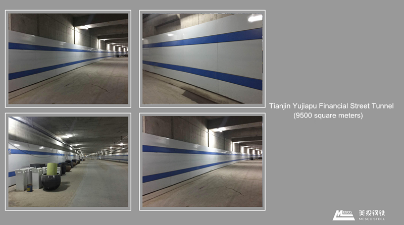 Эмалированная стальная пластина MESCO для навесной стены Тоннель метро Стальная пластина Резервуар для воды Стальная пластина