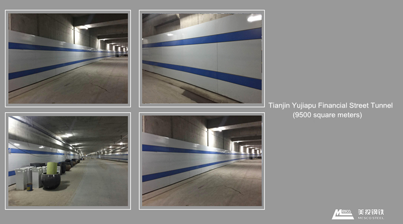 MESCO Enameled Steel Plate for Curtain Wall Subway Tunnel Steel Plate Water Tank Steel Plate