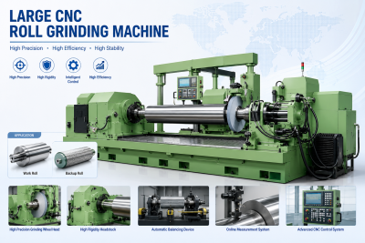 Large CNC Roll Grinding Machine | Precision Roll Grinder up to 200 Tons