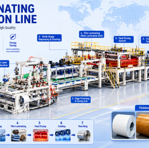 Laminated Steel Coil Production Line for PET & PVC Film Lamination