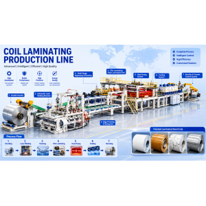 Laminated Steel Coil Production Line for PET & PVC Film Lamination