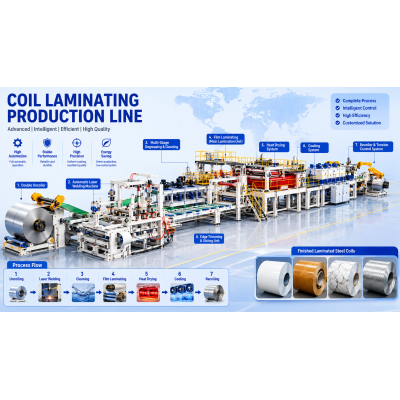 Laminated Steel Coil Production Line for PET & PVC Film Lamination