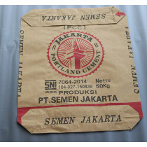 25kg 50kg Logo Print 3 Ply Kraft Paper Valve cement Bag