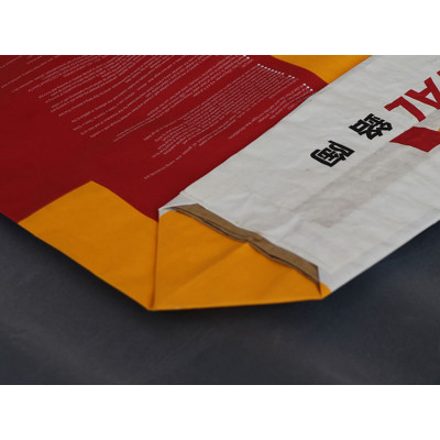 Low Price Wholesale Kraft Paper Valve Bag With PO Film for cement bag