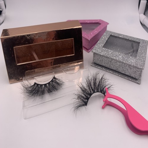 25 mink fur lashes Brand New Design Private Label Best Sale 25mm Natural 3d Mink Eyelashes