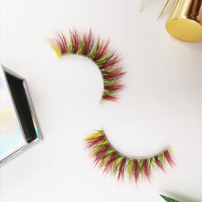 creme eyelashes wholesale customize packaging fashion Fluffy cruelty free full strip lashes 3d mink eyelashes