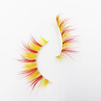 High Density Fast Shipping Clear Band Make Up Custom False Strip Lashes 3d Mink eyelashes colors