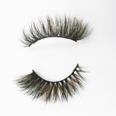 New High Quality Black Thick And Long Natural Luxury Hand Made reusable mink eyelashes