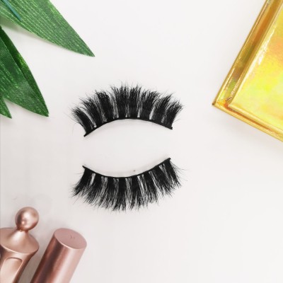 Customized Packaging Box Natural Long Makeup Handmade 3D Silk eyelashes mink wholesale
