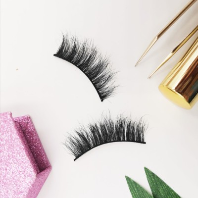 Wholesale 3D False Mink Eyelash Packaging Box hot sale 3d mink eyelashes hand made