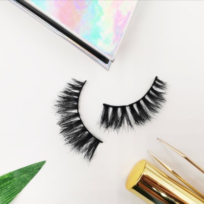 Own Brand Private Label 100% Handmade False Eyelash Lashes synthetic hair eyelashes