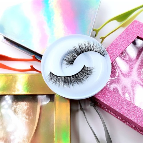 Natural Material Fashion Beauty 3d Mink Faux Lashes With Custommink eyelashes vendor