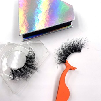 Best Mink Eyelashes Vendor 100% Real Mink Fur Eyelashes Long Lasting 25mm 3d Mink Eyelash