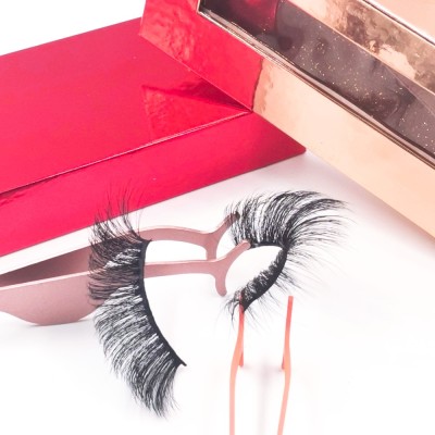 transparent band eyelashes mink eyelashes with private label eyelashes packaging