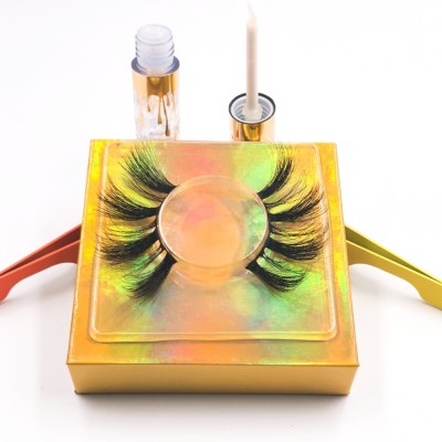 eyelashes raw materials 100% Fur Soft Good Quality Real Newly Designed Own Brand 3d Silk Lashes