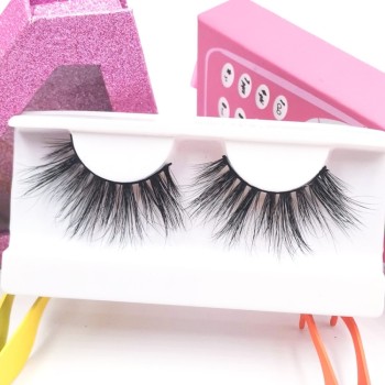 3d Mink Fur Eyelashes Handmade Hot Selling Own Brand Free Sample Fashion Style regular eyelashes