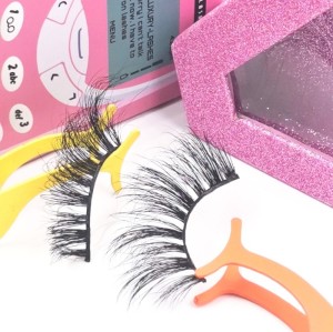 3d Mink Fur regular eyelashes Handmade Hot Selling Own Brand Free Sample Fashion Style