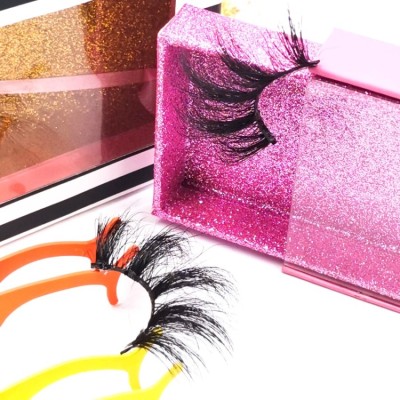 wholesale eyelashes boxes eyelashes vendor 25mm wholesale custom private label box LOGO