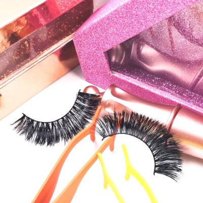 Custom Packaging mink fur lash Natural custom lash packaging boxes Faux Mink Eyelashes