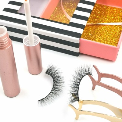 wholesale private label luxurious thick mink eyelashes with custom packages