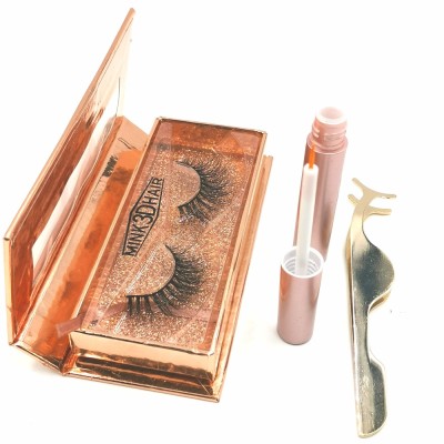 wholesale private label long lasting mink eyelashes individual with custom package