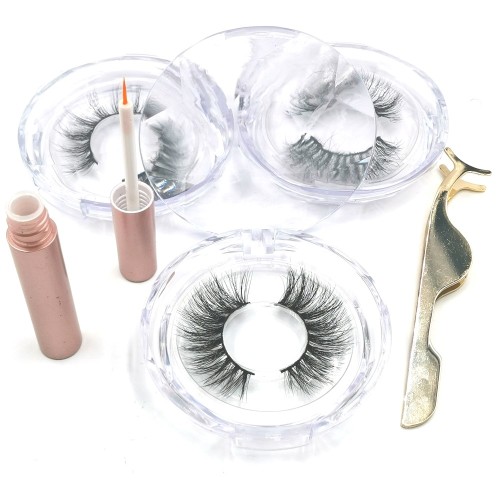 wholesale 3d mink eyelashes sell well free package human hair eyelashes 3d with customized logo