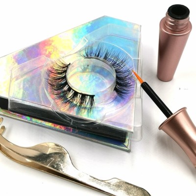 wholesale packaging customized 100% real mink eyelashes custom with customize box