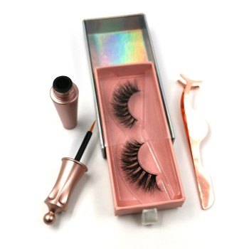 100% Real Hand Made 3d Mink Eyelash With Custom eyelashes packaging