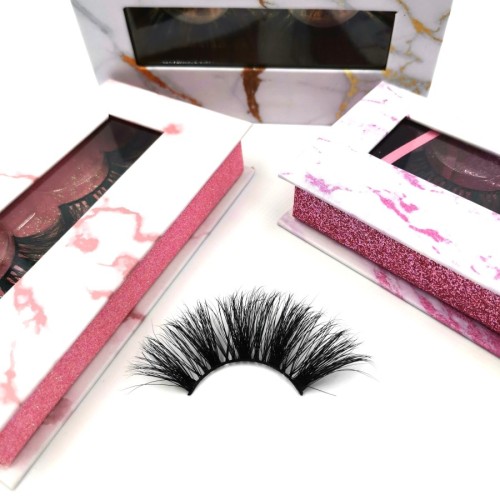 Wholesale Price Long Length 100% Real Mink Full Volume 3D Mink 25mm Eyelashes