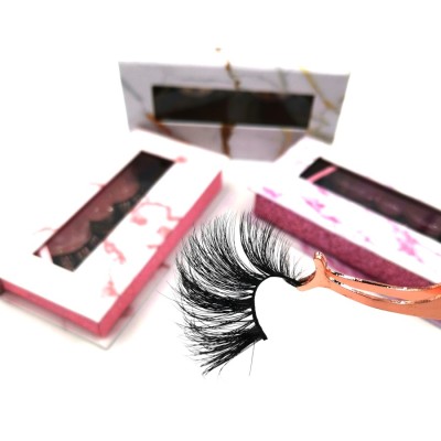 Wholesale Price Long Length 100% Real Mink Full Volume 3D Mink 25mm Eyelashes