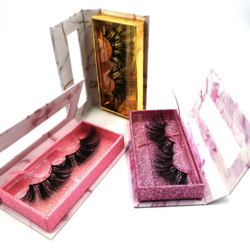 Wholesale Price Long Length 100% Real Mink Full Volume 3D Mink 25mm Eyelashes