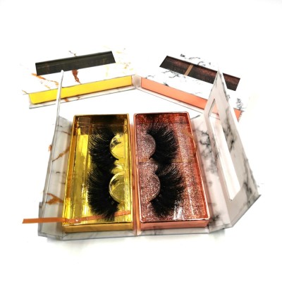 Add to CompareShare Private Label Individual Mink Lashes Thick Natural Black 3D Eyelash Makeup Strip 25mm Eyelashes