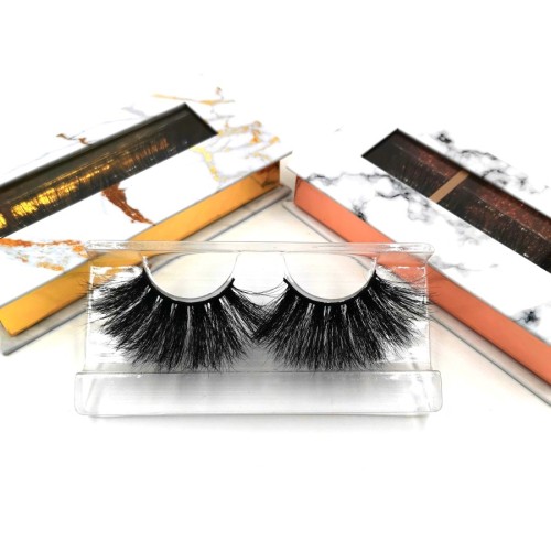 Add to CompareShare Private Label Individual Mink Lashes Thick Natural Black 3D Eyelash Makeup Strip 25mm Eyelashes