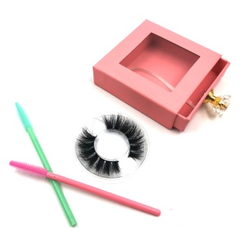 Manufacturer Private Label Custom Packaging Invisible Band Handmade Strip Eyelash 3D Mink Lashes