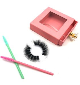 Manufacturer Private Label Custom Packaging Invisible Band Handmade Strip Eyelash 3D Mink Lashes