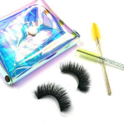 Own Brand OEM Service Handmade Real Fur Fake EyeLash 3d Mink Eyelashes