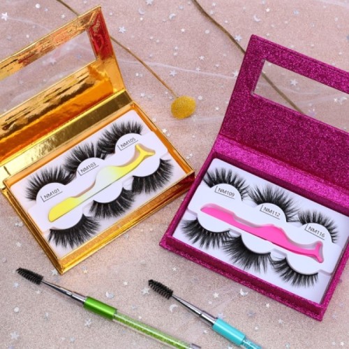 Private Label New Styles 3d Mink Eyelash Natural Looking Multi Layers 20MM Mink Eyelashes With Custom Packaging